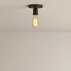 Flush Mount Ceiling Light Vintage Style E27 Hardwired Indoor Lighting
