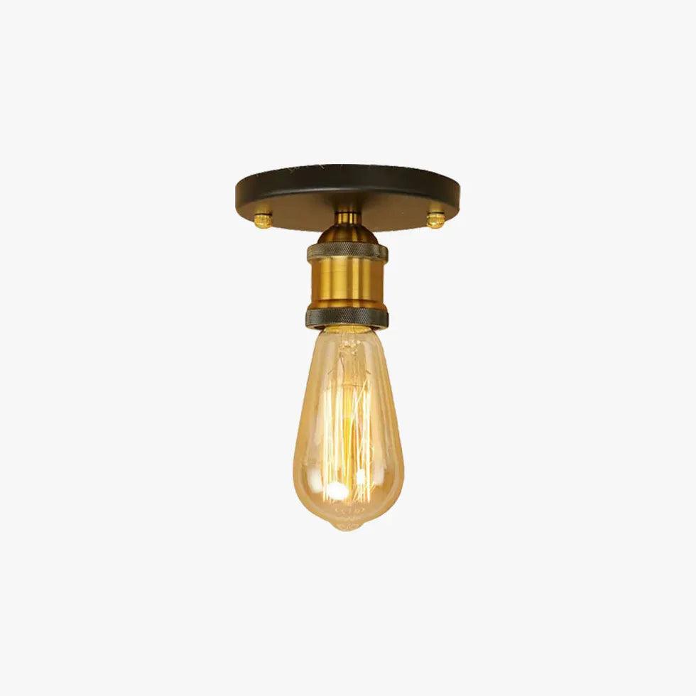 Flush Mount Ceiling Light Vintage Style E27 Hardwired Indoor Lighting