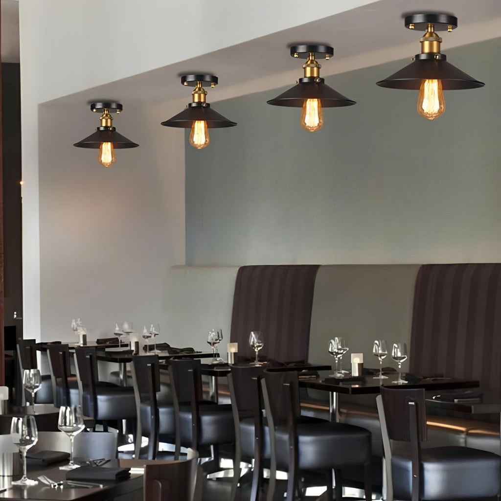 Pendant Light Iron Bronze Finish E27 Industrial Design