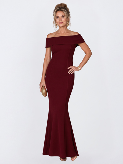 Elegant Off-Shoulder Maxi Dress for Women Bodycon