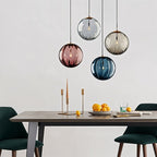 VitraCarissa: Design Pendant Light Glass Sphere LED Dimmable – for Dining Room & Hallway