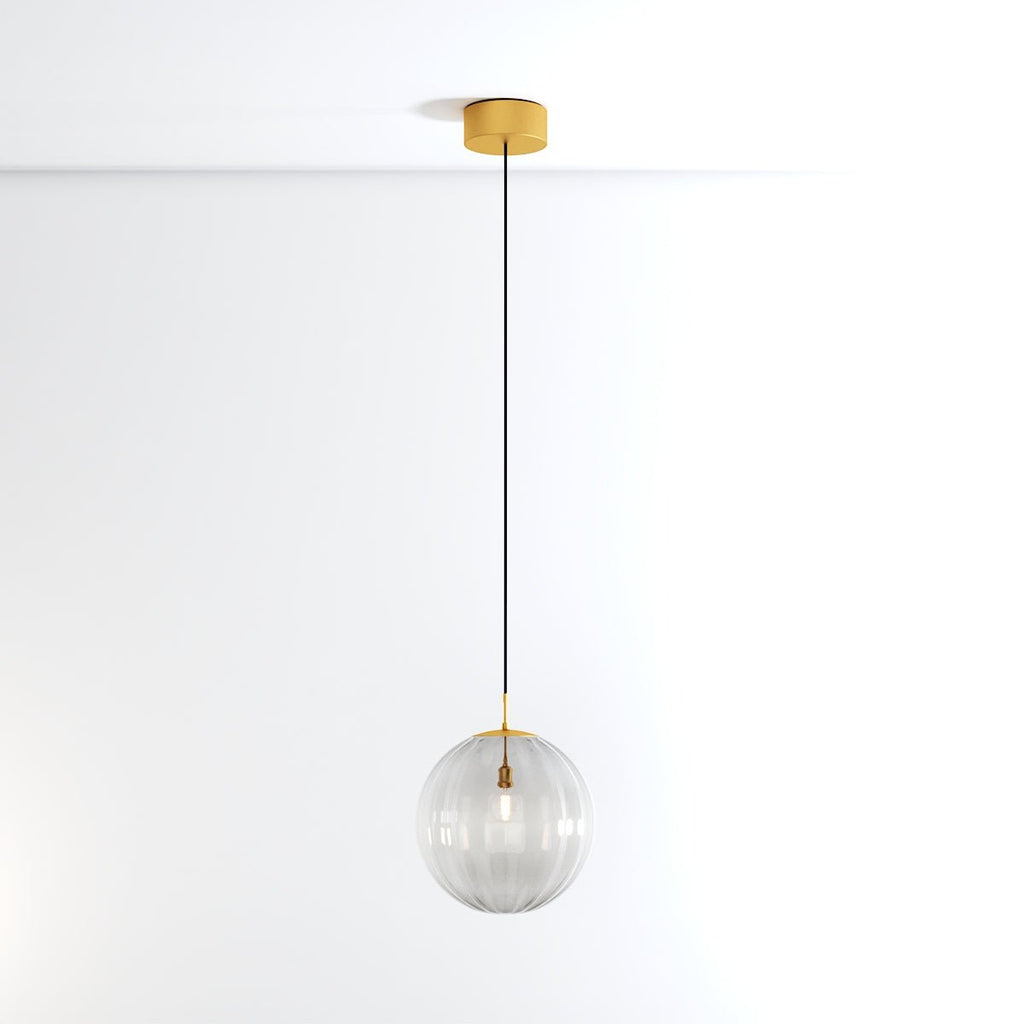 VitraCarissa: Design Pendant Light Glass Sphere LED Dimmable – for Dining Room & Hallway