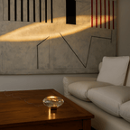 VitraEye: Transparent Glass Table Lamp LED with Adjustable Brightness – for Living Room & Office