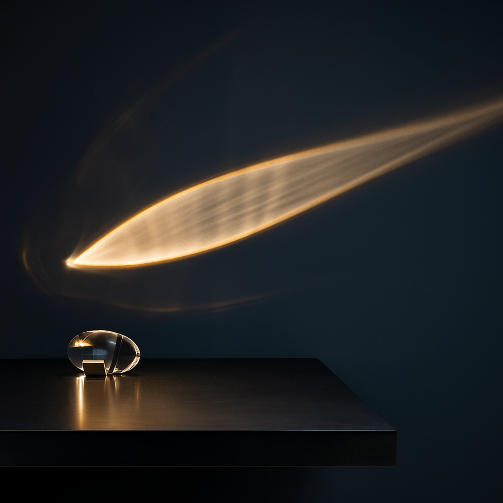 VitraEye: Transparent Glass Table Lamp LED with Adjustable Brightness – for Living Room & Office