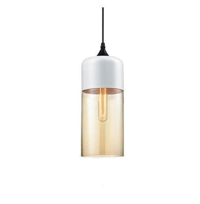 VitraGlow: Glass & Wood Pendant Light – Elegant Design Light for Living Room & Dining Room