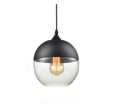 VitraGlow: Glass & Wood Pendant Light – Elegant Design Light for Living Room & Dining Room