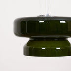 VitraGlow: Glass Pendant Light in Modern Design – Two-Tier Hanging Lamp for Living Room & Dining Room