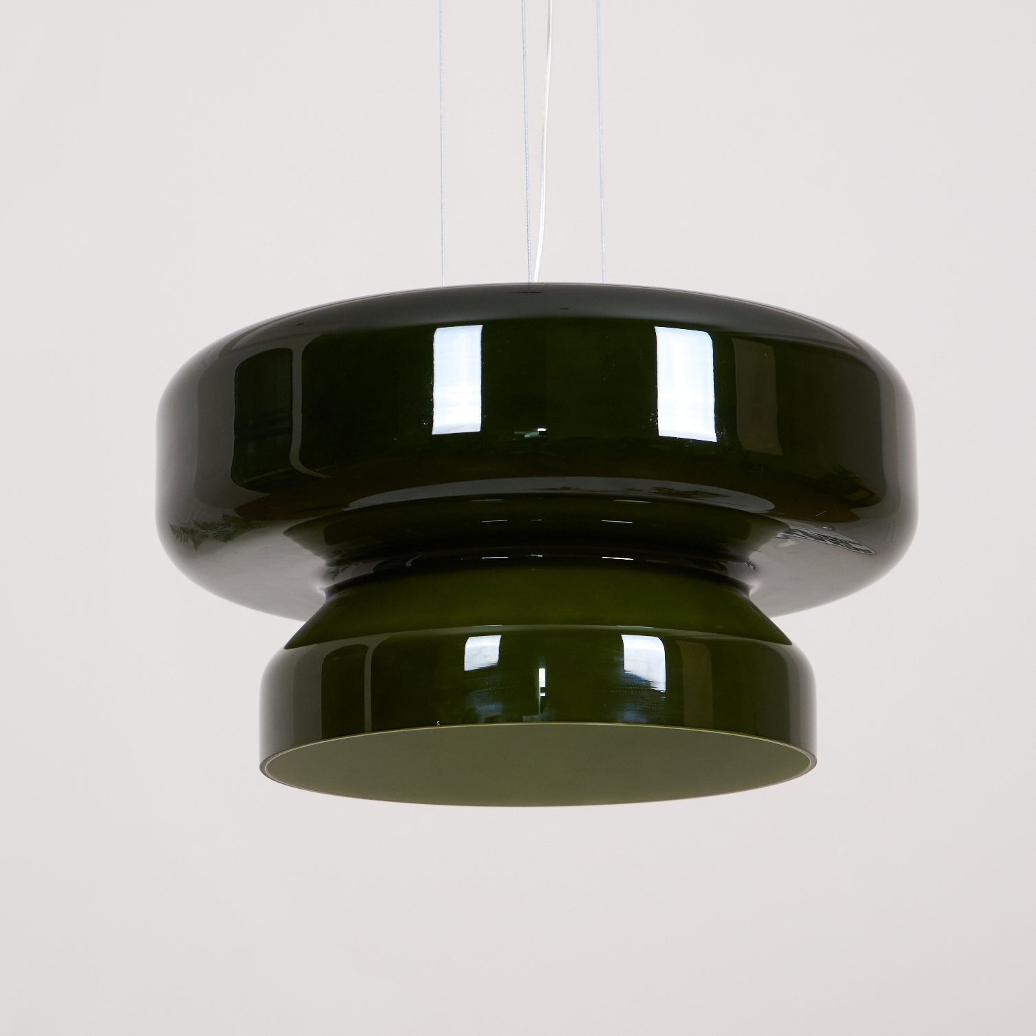 VitraGlow: Glass Pendant Light in Modern Design – Two-Tier Hanging Lamp for Living Room & Dining Room