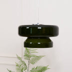 VitraGlow: Glass Pendant Light in Modern Design – Two-Tier Hanging Lamp for Living Room & Dining Room