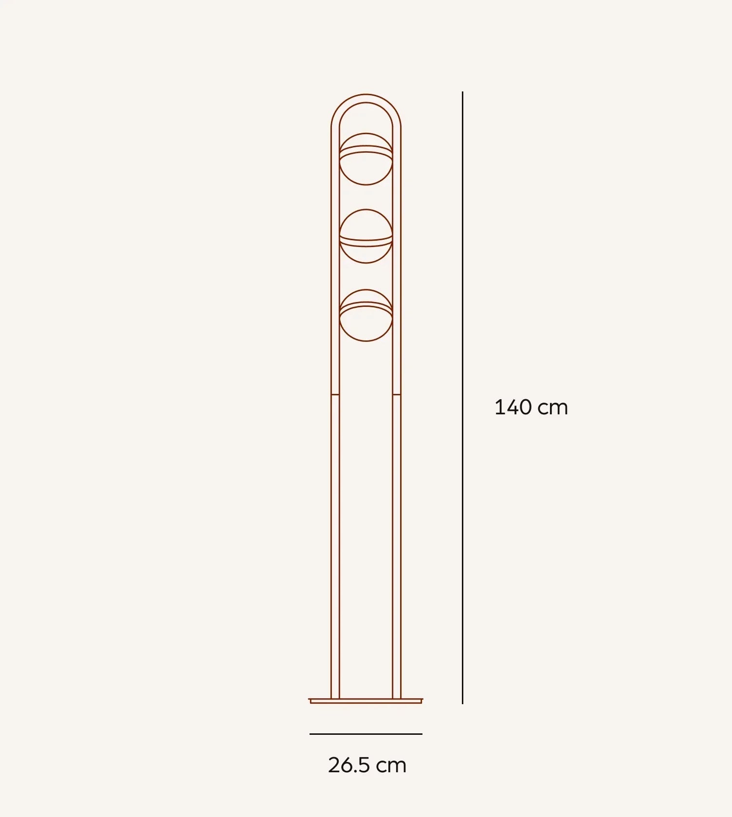 Viro LED Floor Lamp | Floating Glass Spheres, Dimming Function