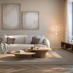 Viro LED Floor Lamp | Floating Glass Spheres, Dimming Function