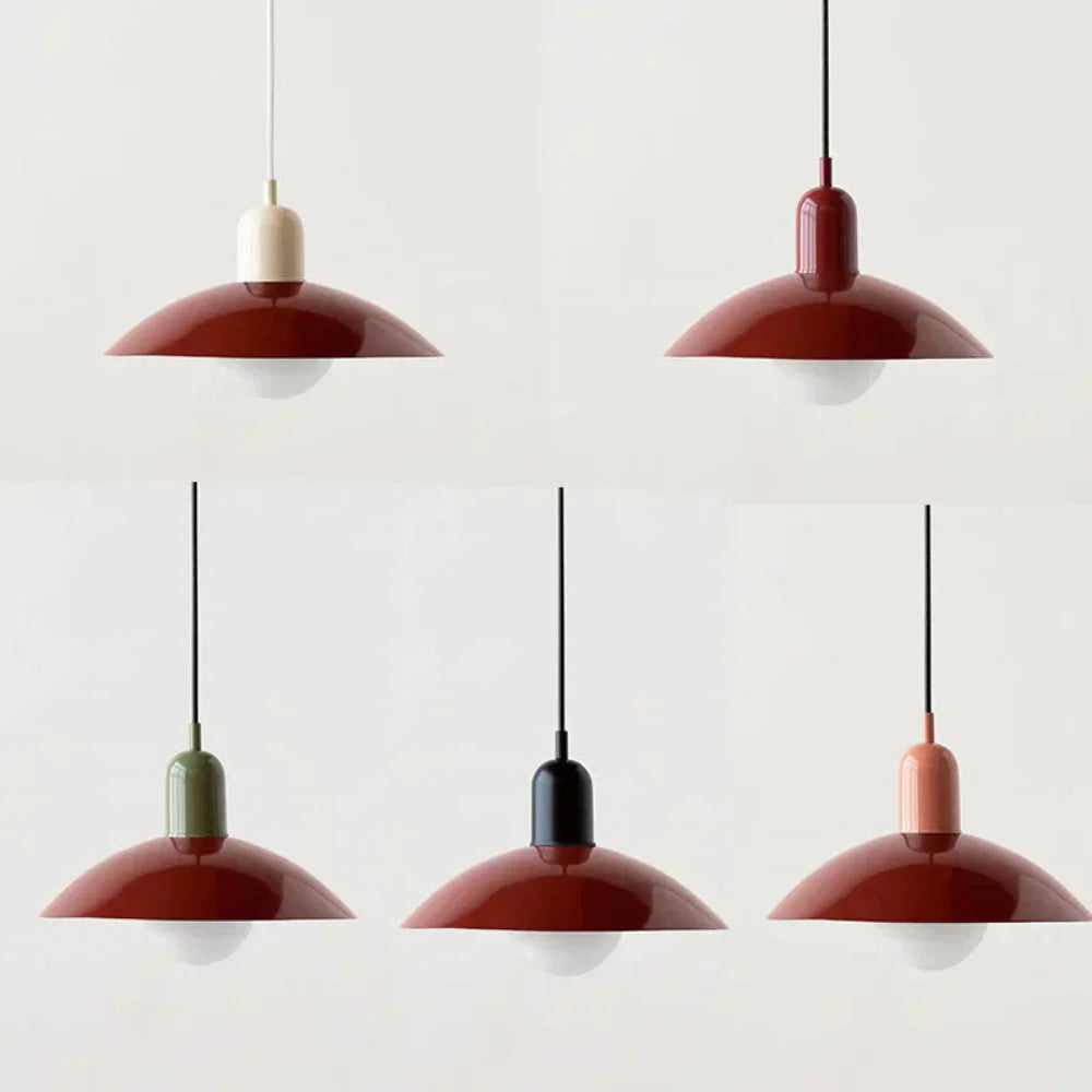 VivaRetro: Colorful Pendant Light Metal – Colorful LED Hanging Lamp for Dining Room & Kitchen
