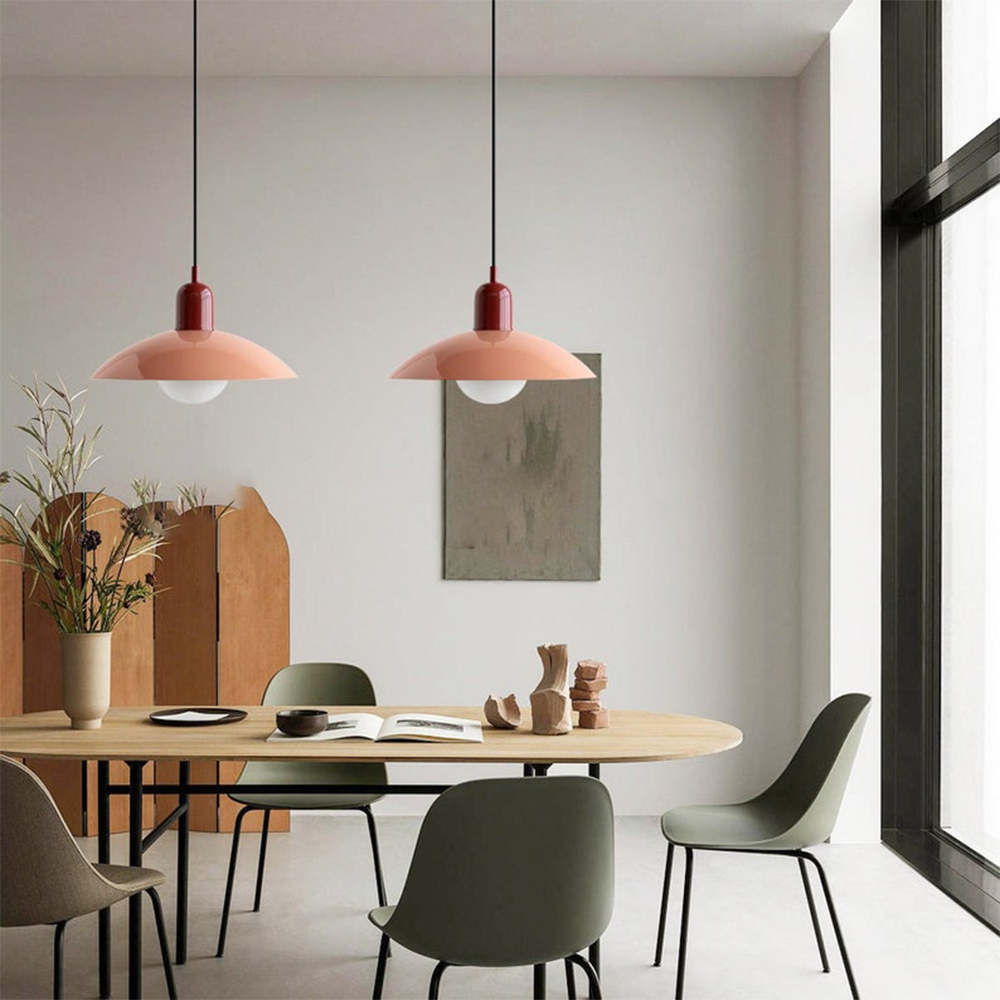 VivaRetro: Colorful Pendant Light Metal – Colorful LED Hanging Lamp for Dining Room & Kitchen