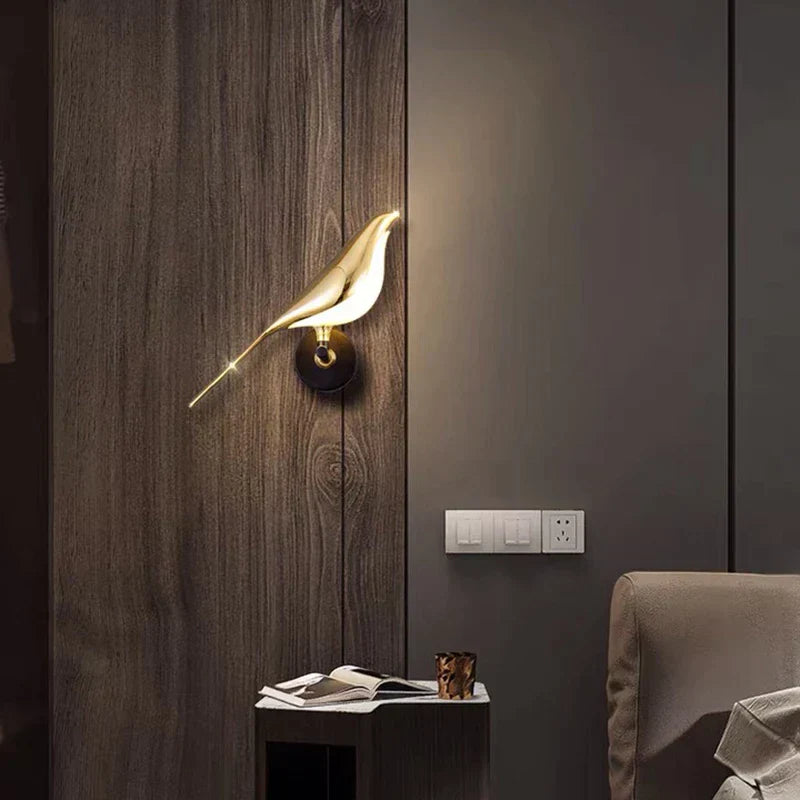 BirdLight: Modern LED Wall Lamp in Bird Design for Stylish Interiors