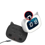 Voice Controlled LED Alarm Clock Dual Alarm Rechargeable Digital Clock