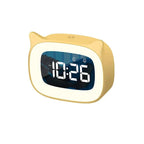 Voice Controlled LED Alarm Clock Dual Alarm Rechargeable Digital Clock