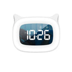 Voice Controlled LED Alarm Clock Dual Alarm Rechargeable Digital Clock