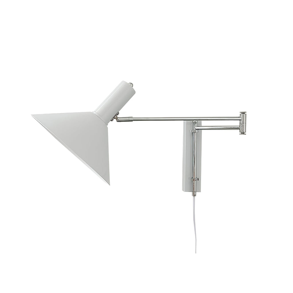 Adjustable Articulated Metal Wall Light, Plug-In