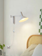 Adjustable Articulated Metal Wall Light, Plug-In