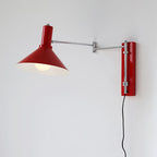 Adjustable Articulated Metal Wall Light, Plug-In