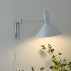 Adjustable Articulated Metal Wall Light, Plug-In