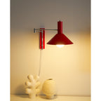Adjustable Articulated Metal Wall Light, Plug-In