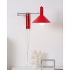 Adjustable Articulated Metal Wall Light, Plug-In
