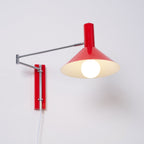 Adjustable Articulated Metal Wall Light, Plug-In