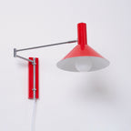 Adjustable Articulated Metal Wall Light, Plug-In