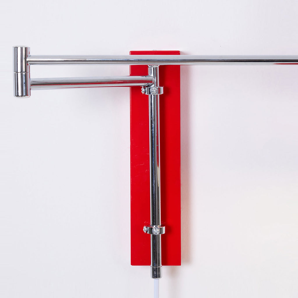 Adjustable Articulated Metal Wall Light, Plug-In