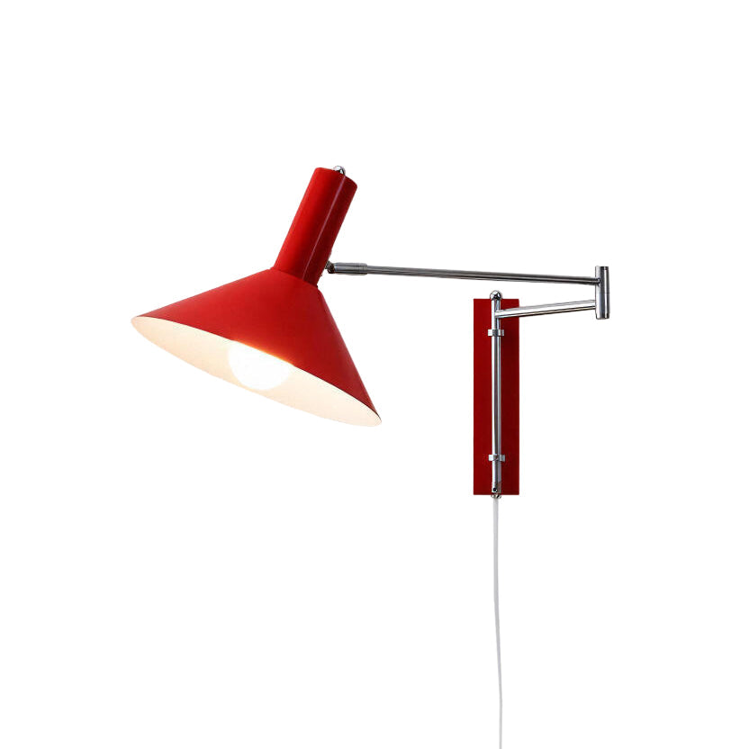 Adjustable Articulated Metal Wall Light, Plug-In
