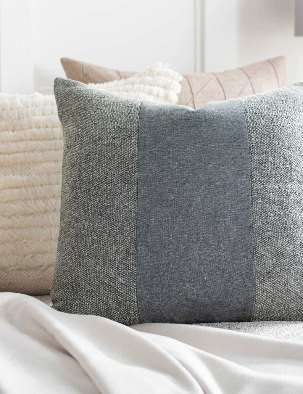 Ava Accent Pillow | Handwoven Stripe Design