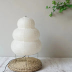 Floor Lamp Rice Paper Shade White Tripod Stand Adjustable Indoor Lighting