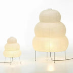 Floor Lamp Rice Paper Shade White Tripod Stand Adjustable Indoor Lighting