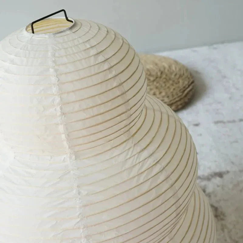 Floor Lamp Rice Paper Shade White Tripod Stand Adjustable Indoor Lighting