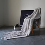 Waffle Knit Throw Blanket, Acrylic Material, Machine Washable