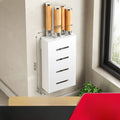 Wall-Mounted Knife Holder for Kitchen Organization - No-Drill Adhesive Knife Storage