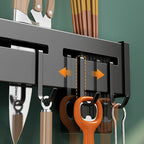 Wall-Mounted Stainless Steel Knife Holder – Space-Saving Kitchen Organizer for Efficient Storage