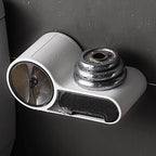 Wall Mounted Tissue Holder, Punch Free, Storage Shelf, Roll Dispenser