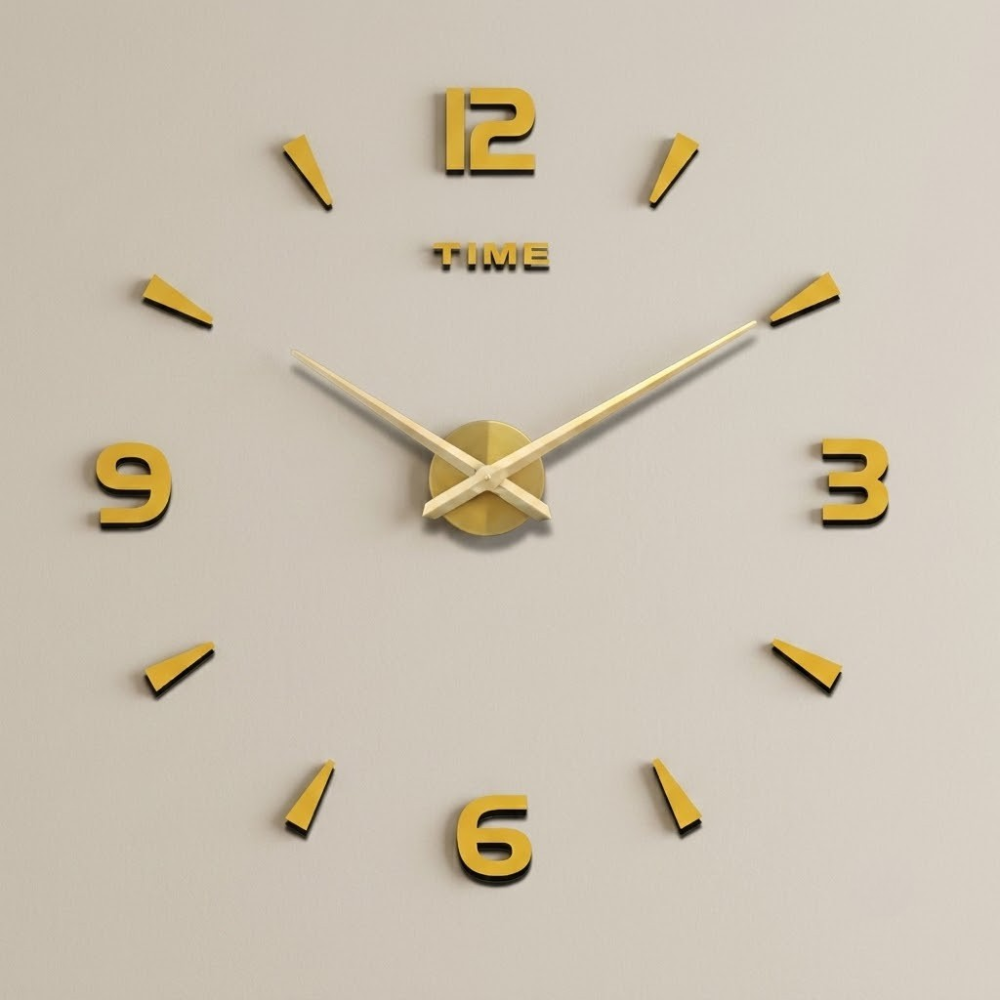 Wall Clock Analog Battery Operated Minimalist Silent Non Ticking Modern Home Living Room Bedroom Office Decor
