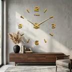Wall Clock Analog Battery Operated Minimalist Silent Non Ticking Modern Home Living Room Bedroom Office Decor