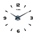 Wall Clock Analog Battery Operated Minimalist Silent Non Ticking Modern Home Living Room Bedroom Office Decor