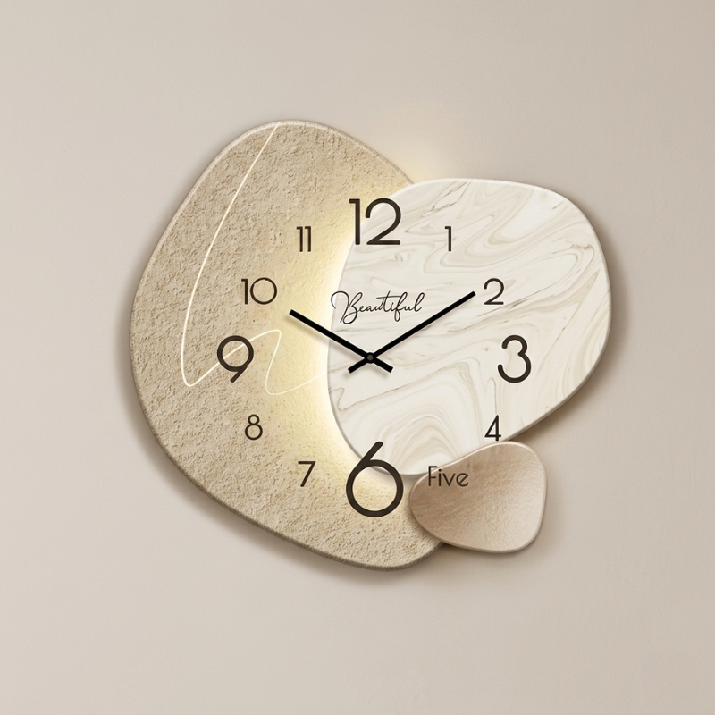 Modern Wall Clock Analog Silent Quartz Movement