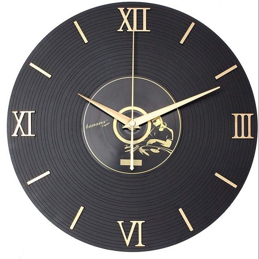 Wall Clock, Quartz Movement, Acrylic Construction, Music Note Dial