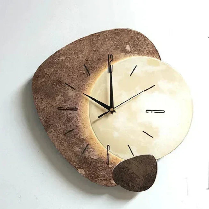 Wall Clock, Silent Movement, Irregular Shape, Decorative Design