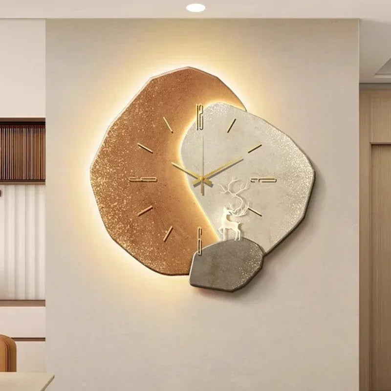 Wall Clock, Silent Movement, Irregular Shape, Decorative Design