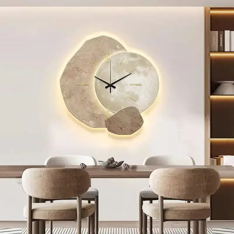 Wall Clock, Silent Movement, Irregular Shape, Decorative Design
