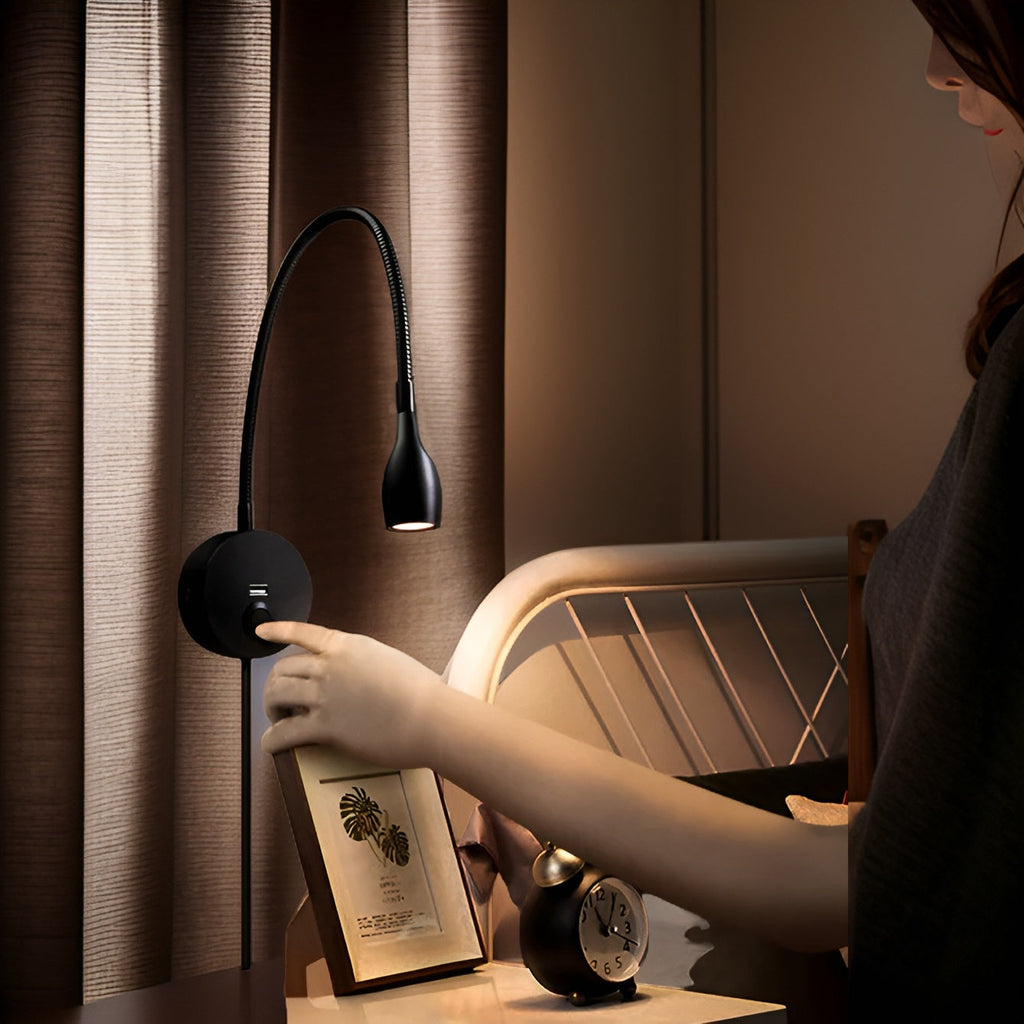 Aluminum LED Wall Light Adjustable Tilt Contemporary Design