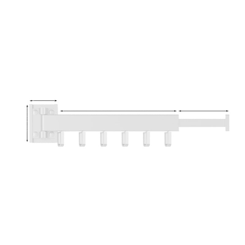 Wall Mounted Drying Rack Foldable Aluminum Alloy Clothes Airer
