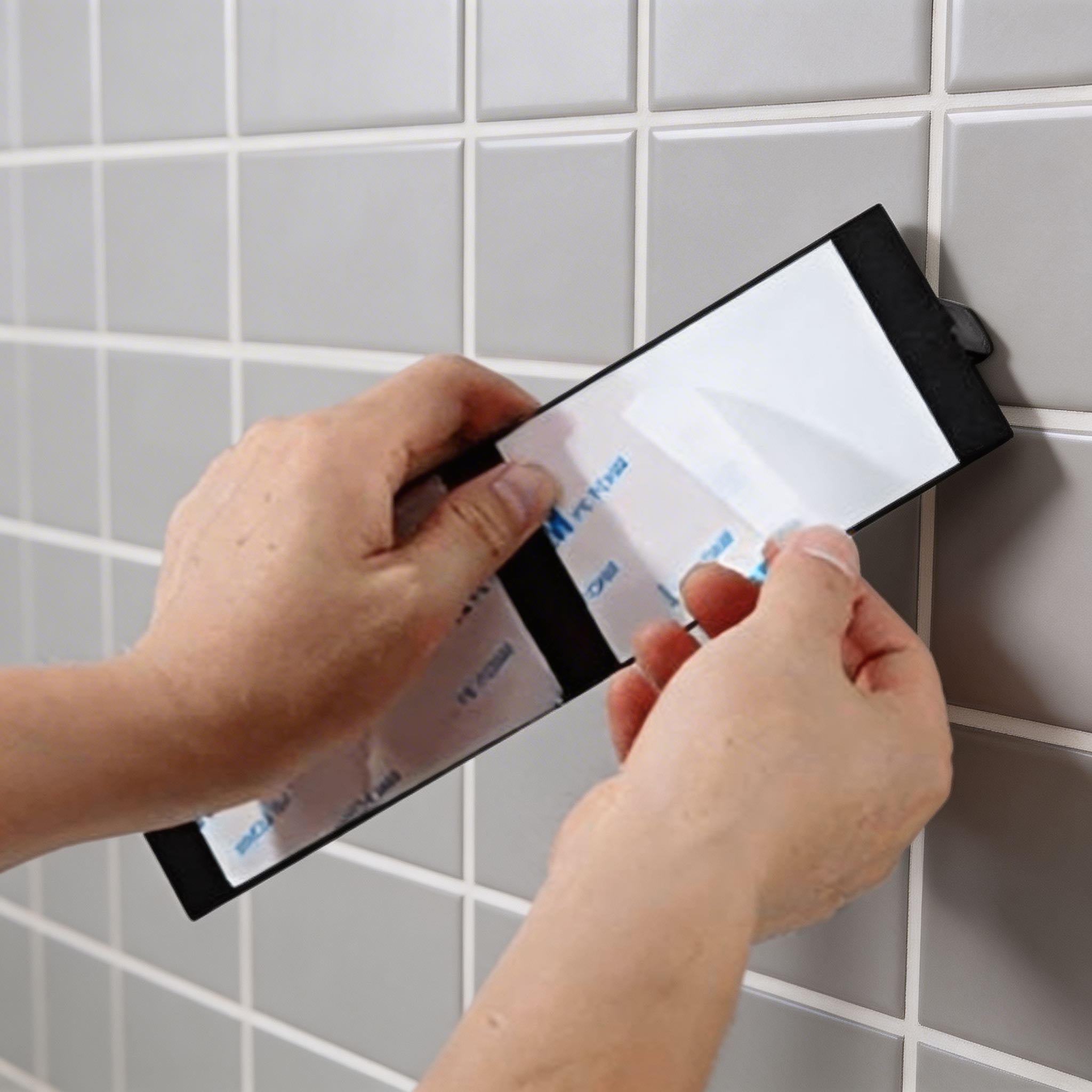 Wall Mounted Paper Towel Holder No Drill Adhesive Storage Rack